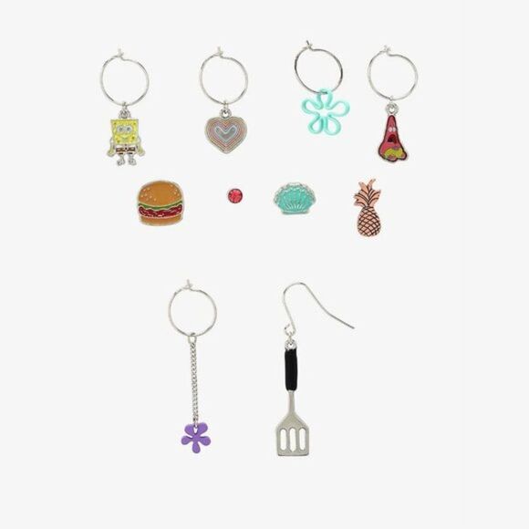 SpongeBob SquarePants Icons Mismatch Earring Set - Picture 2 of 2
